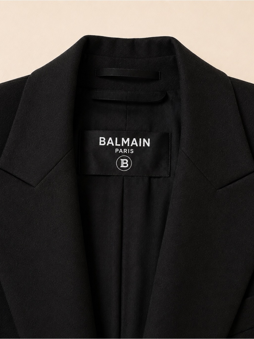 Balmain Black Double-Breasted Blazer with Gold Buttons - Picture 4 of 11